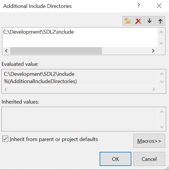 Установка библиотеки SDL в Visual Studio изображение с сайта www.eth1.ru