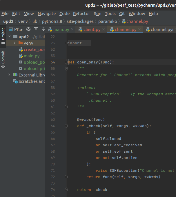 Несколько курсоров одновременно в PyCharm изображение с сайта www.devhops.site