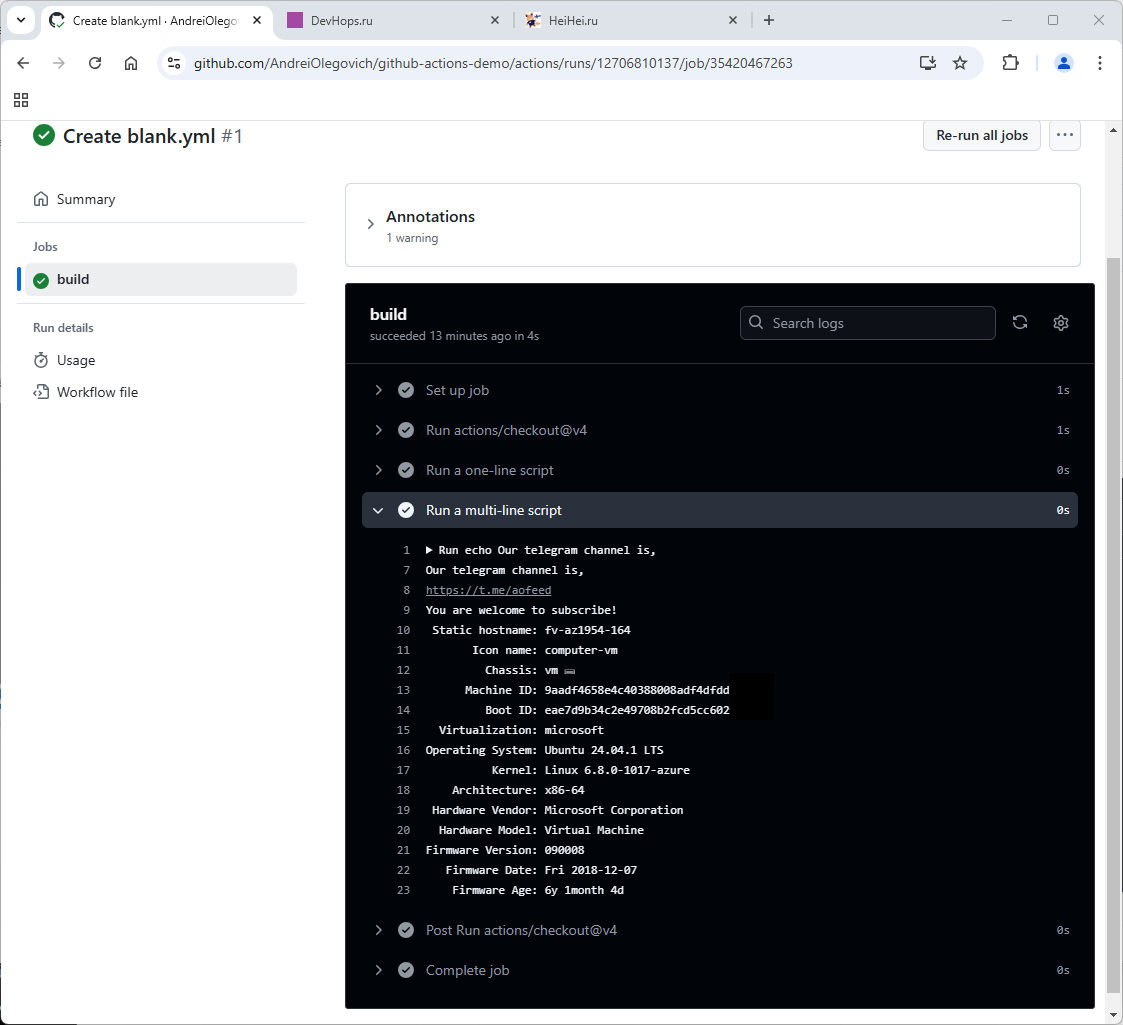 Создание simple workflow github actions изображение с сайта www.devhops.site изображение с сайта www.devhops.site