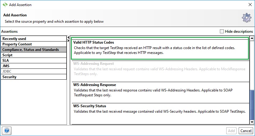 Valid HTTP Status Code assertion изображение с сайта www.eth1.ru