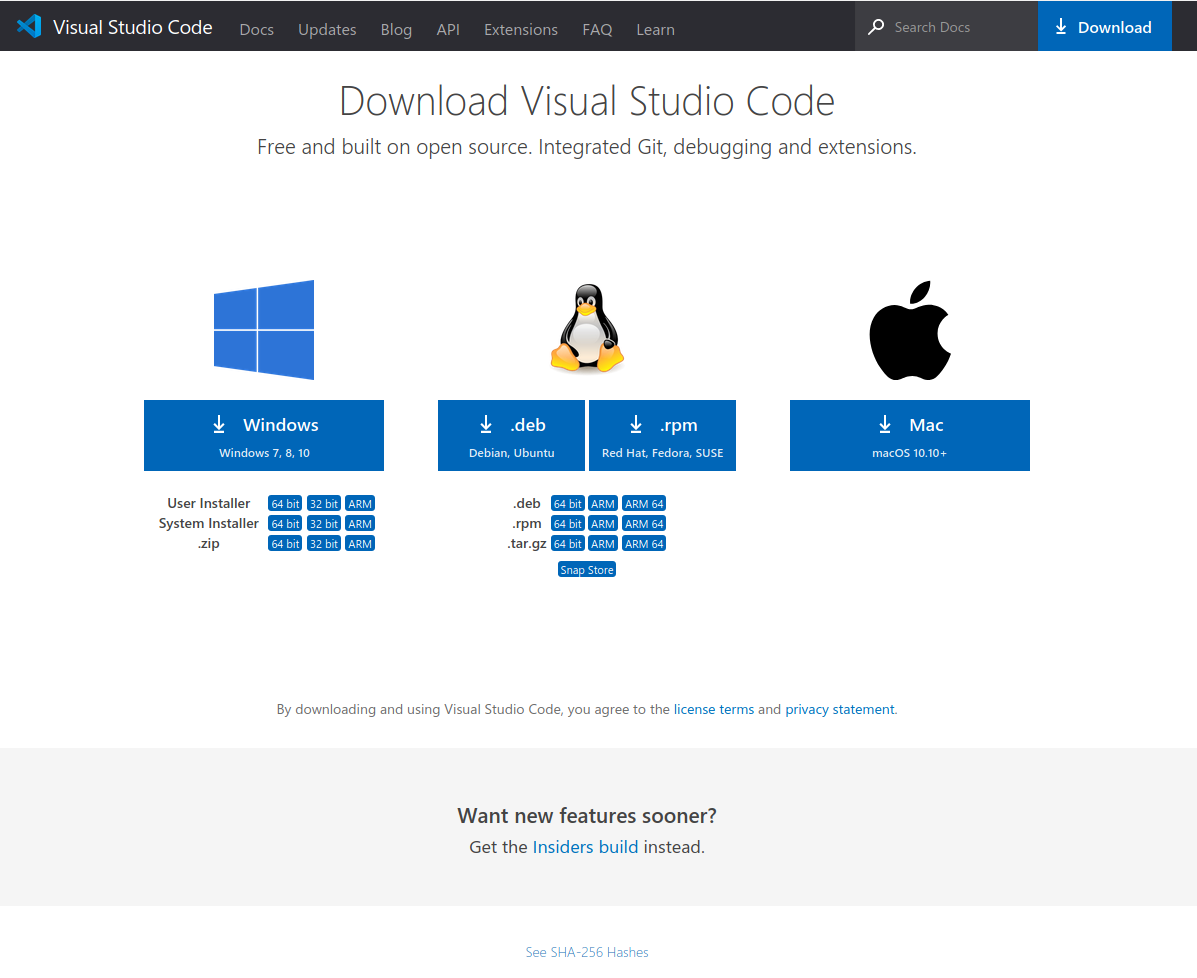 Установка Visual Studio Code в Debian Ubuntu Mint Linux изображение с сайта www.eth1.ru