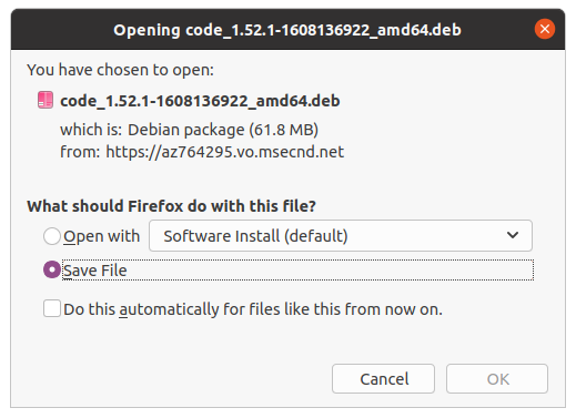 Установка Visual Studio Code в Debian Ubuntu Mint Linux изображение с сайта www.eth1.ru
