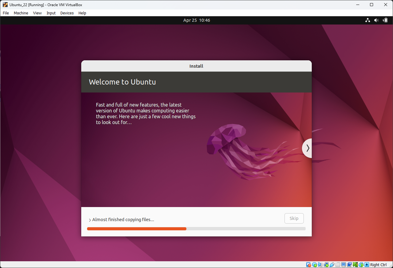 Установка Ubuntu 22.04 изображение с сайта www.devhops.site