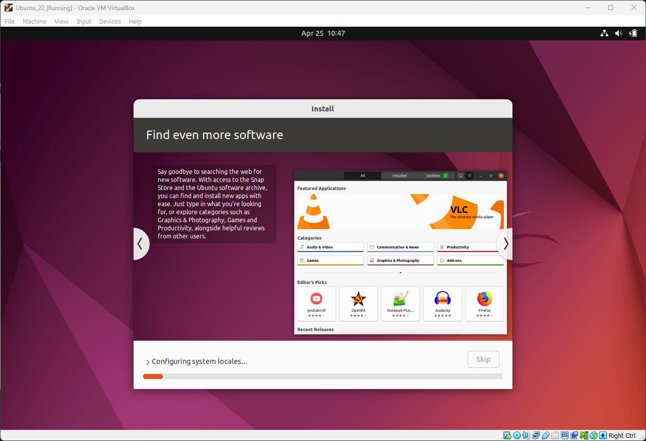 Установка Ubuntu 22.04 изображение с сайта www.devhops.site