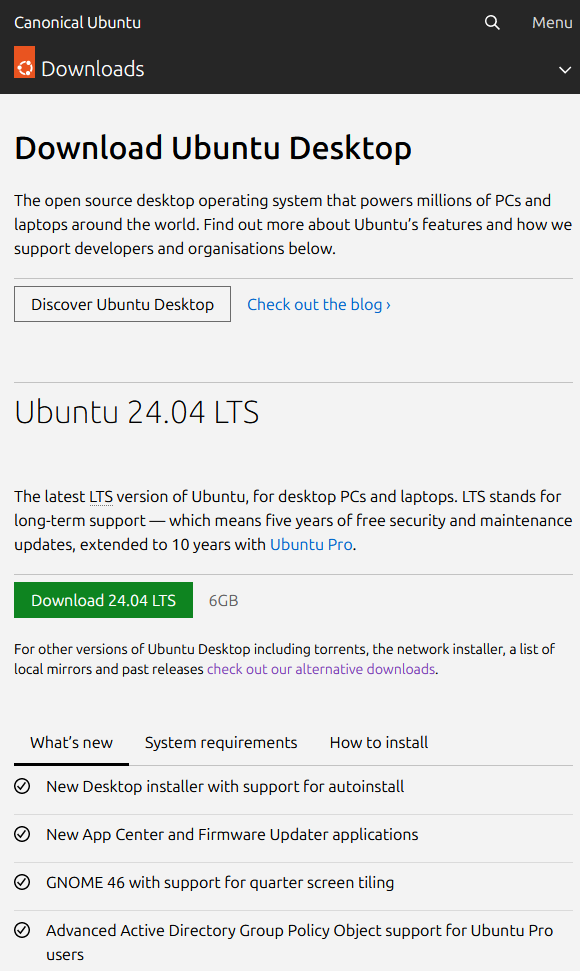 Установка Ubuntu 20.04 изображение с сайта www.devhops.site