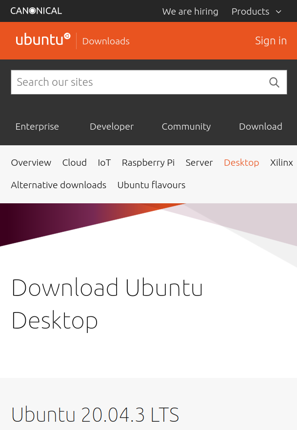 Установка Ubuntu 20.04 изображение с сайта www.eth1.ru