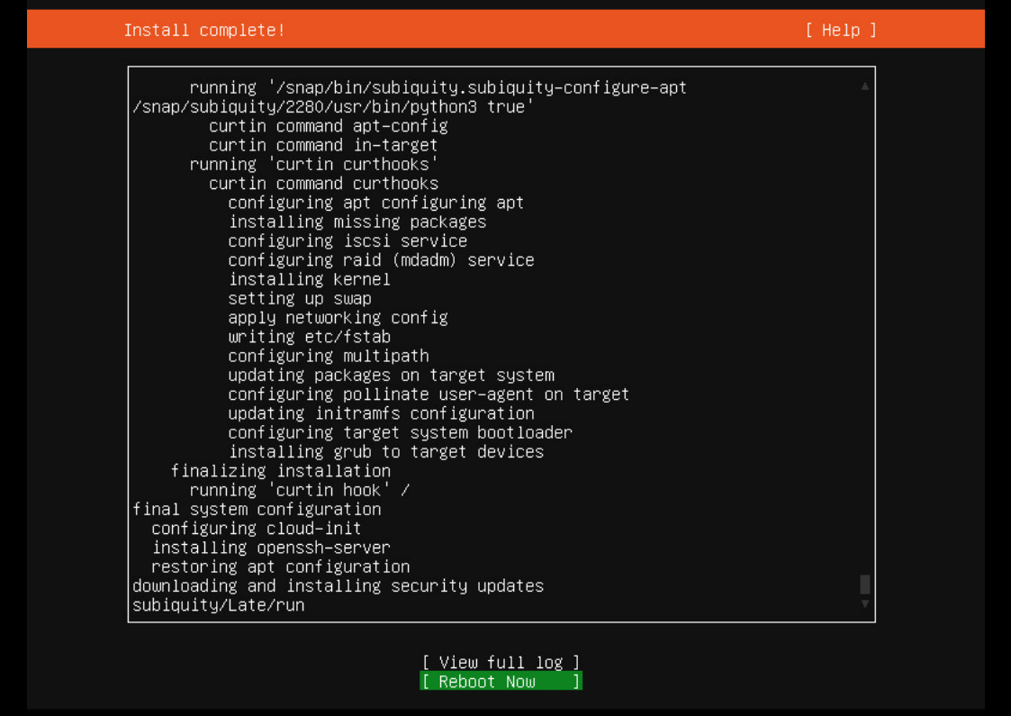 Установка Ubuntu Server 20.04 сервер без GUI изображение с сайта www.eth1.ru