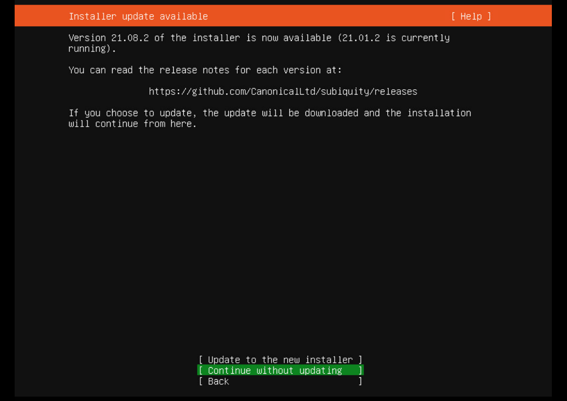 Установка Ubuntu Server 20.04 сервер без GUI изображение с сайта www.eth1.ru