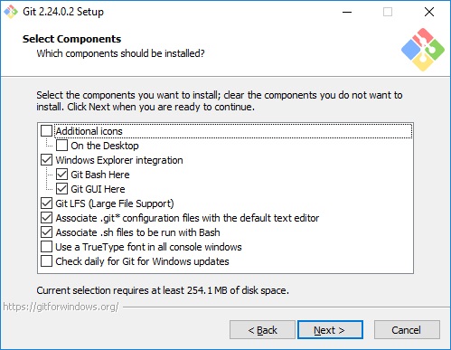 установка git for windows с openSSH изображение с сайта www.eth1.ru