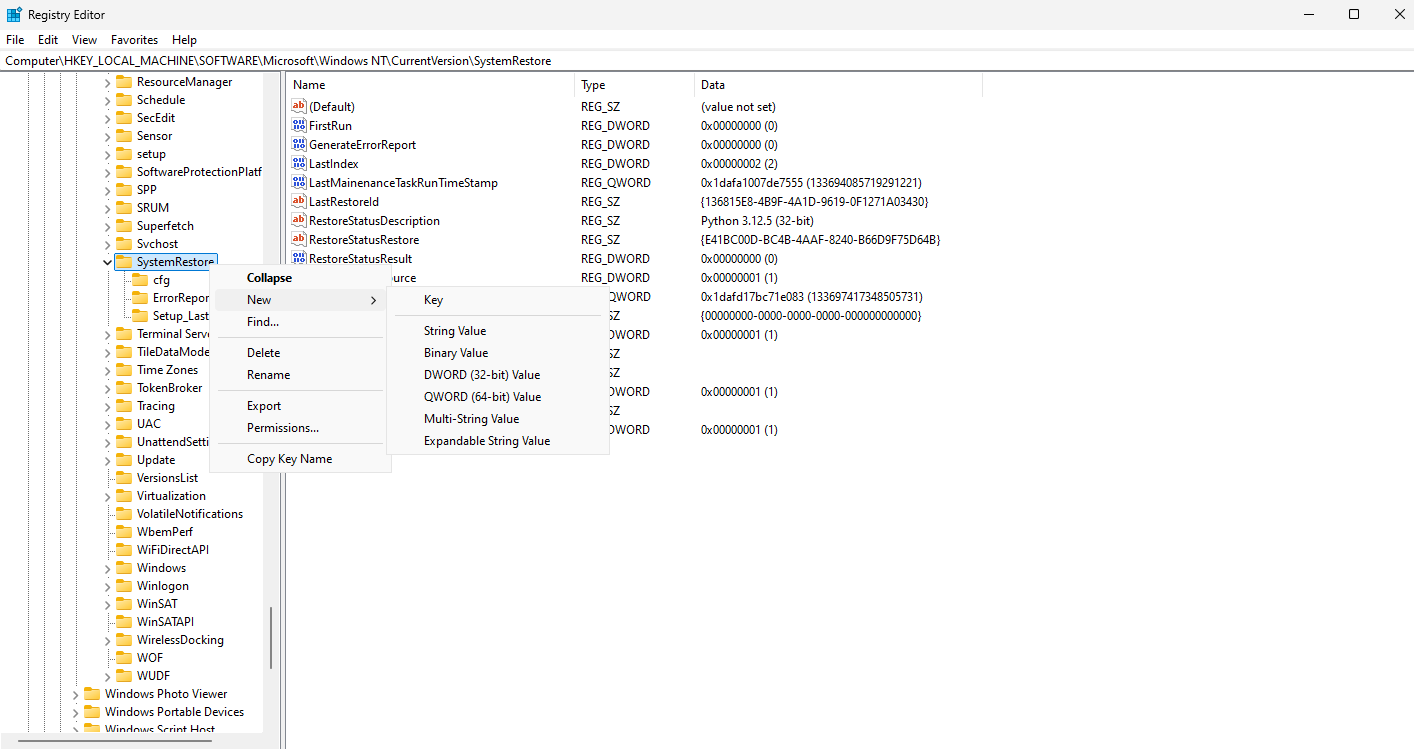 Задание SystemRestorePointCreationFrequency Windows изображение с сайта www.devhops.site изображение с сайта www.devhops.site
